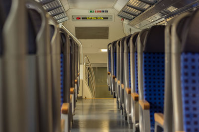 Seats in train