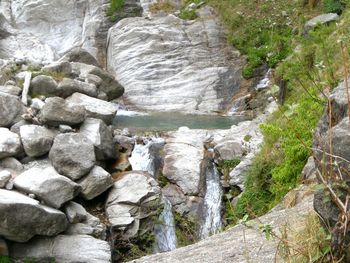 River amidst rocks