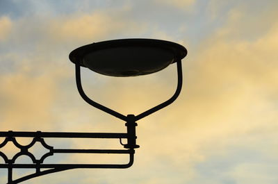 Low angle view of silhouette against sky during sunset