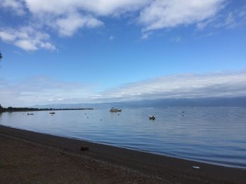 Scenic view of sea against sky