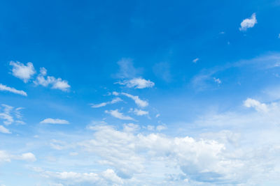 Low angle view of clouds in sky