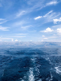 Scenic view of sea against sky