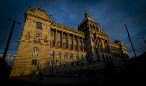 Low angle view of historic building against sky