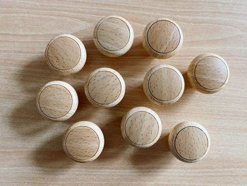 Close-up of tennis balls on table