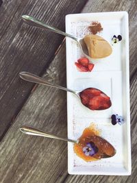 Close-up of food on cutting board