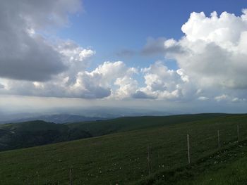 Scenic view of landscape against sky
