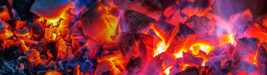 Close-up of bonfire