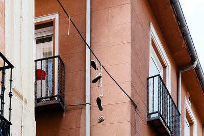 Low angle view of building in city