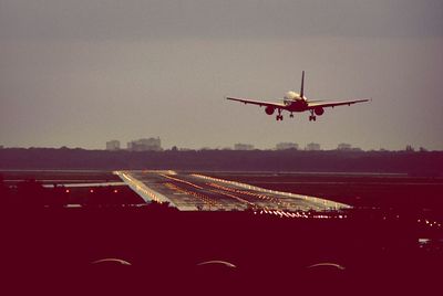 Airplane flying in sky