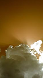 Scenic view of cloudscape against sky during sunset