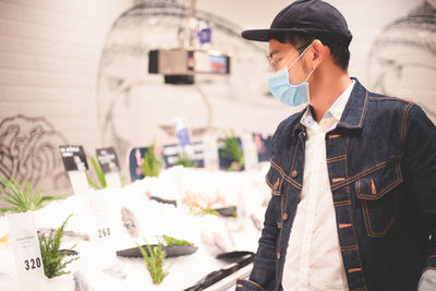 Man standing at store