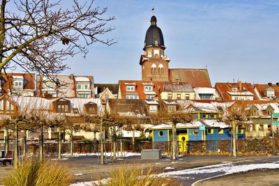 Skyline of small german town