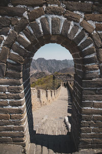 View of old ruins