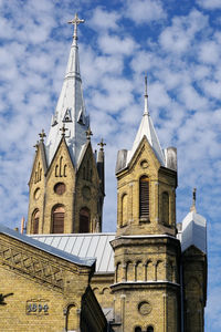 Low angle view of building against sky