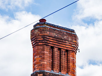 Low angle view of building against sky