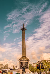 Low angle view of statue