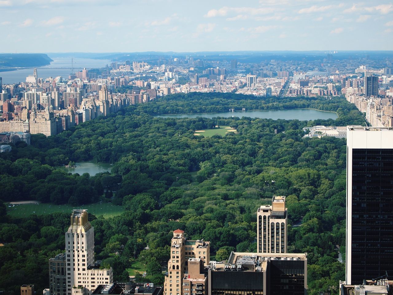 building exterior, architecture, built structure, cityscape, city, high angle view, crowded, sea, tree, residential district, water, sky, skyscraper, tower, residential building, horizon over water, city life, residential structure, travel destinations, aerial view
