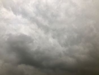 Low angle view of storm clouds in sky