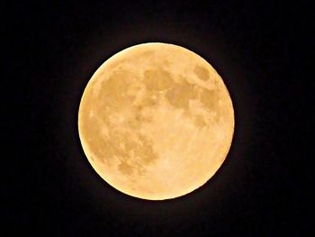 Moon in sky at night