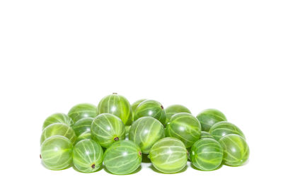 Close-up of candies against white background