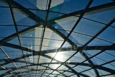 Low angle view of skylight