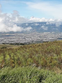 Scenic view of landscape against sky