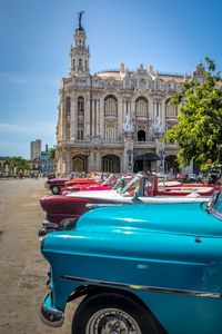 Cars on street