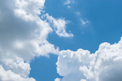Low angle view of clouds in sky