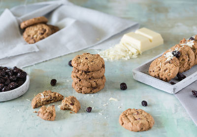 Close-up of cookies