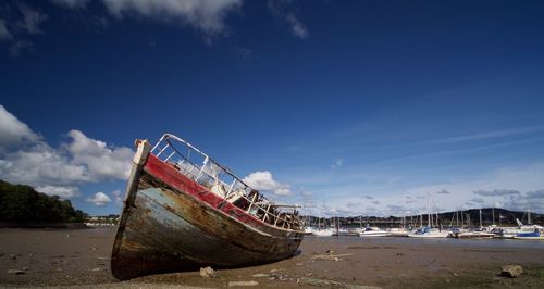 Boats in sea