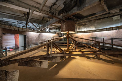 Interior of abandoned factory