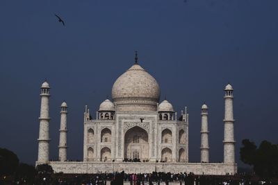 Group of people in front of building