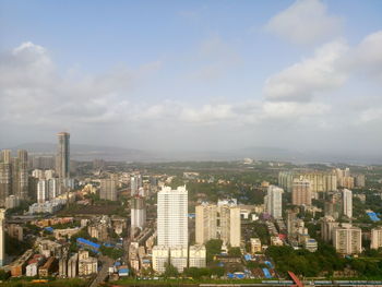 High angle view of cityscape