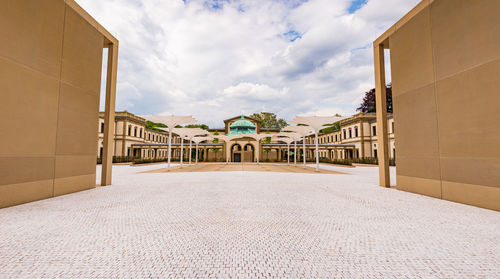 View of historical building against cloudy sky