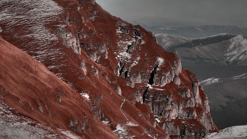 Scenic view of mountains