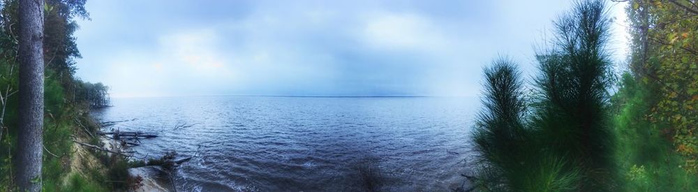 Panoramic view of sea against sky