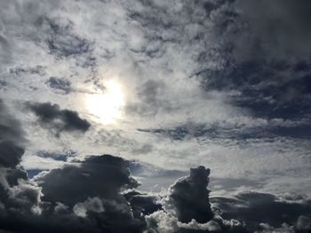 Low angle view of cloudy sky