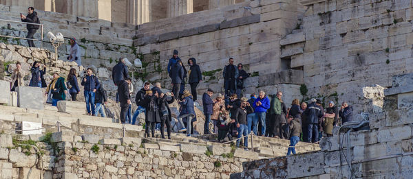 Group of people in historic building