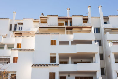 Low angle view of buildings against sky