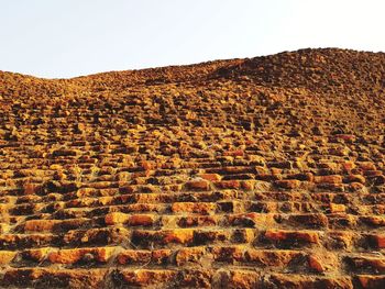 Scenic view of landscape against clear sky