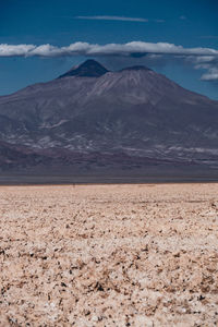 Scenic view of desert against sky