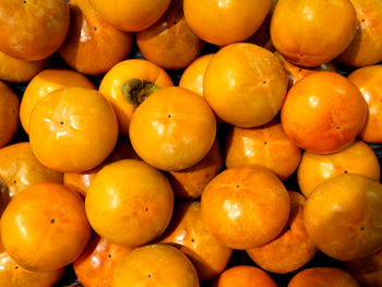 High angle view of oranges for sale at market stall