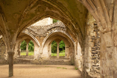 Interior of waverley abbey ruins