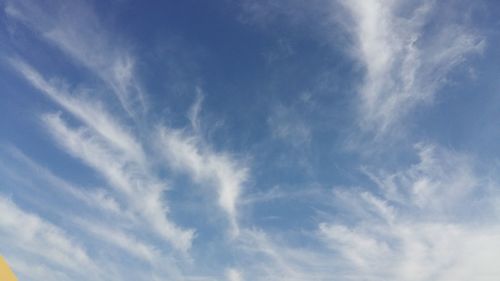 Low angle view of cloudy sky