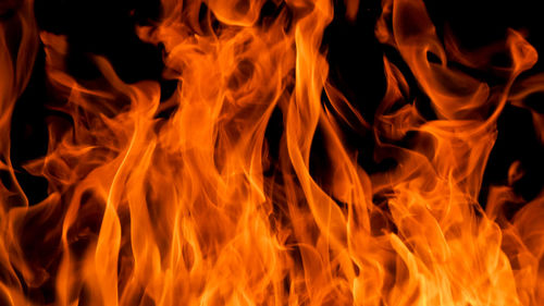 Close-up of bonfire