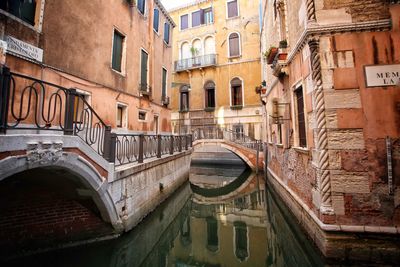 Reflection of buildings in water