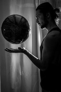 Portrait of young woman