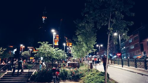 City street at night