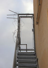 Staircase against sky