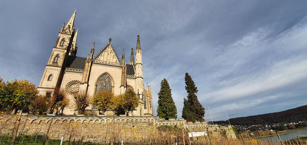 Low angle view of traditional building against sky